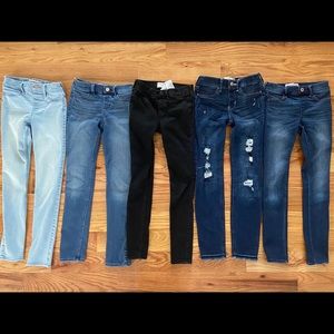 Abercrombie & Fitch Girls Pull on Jean 5 pairs